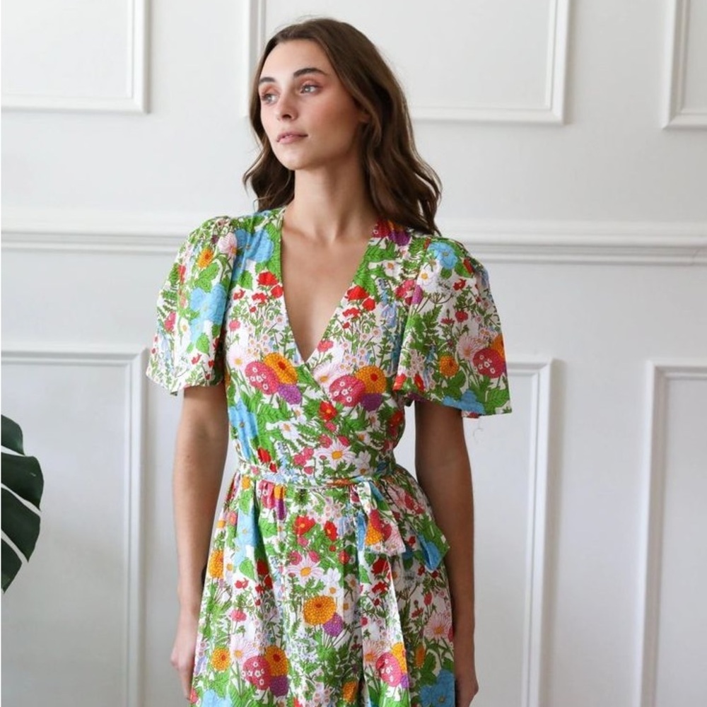 Mille Helena Dress in Cotton Floral - Size Small. Perfect condition.